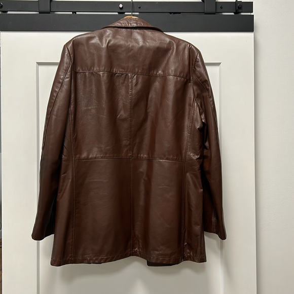 London Fog LIKE NEW Vintage Leather Coat w/Zip Out Liner - Picture 7 of 7